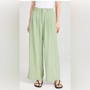 Z Supply Farah linen pant in Matcha - NWT Size M